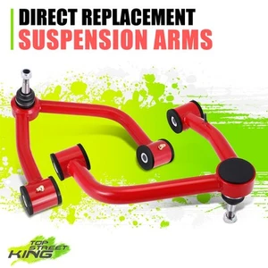 Red/Black Front Upper Control Arms Kit Pair for Chevrolet Silverado 1500 19-24 - Bild 1 von 6