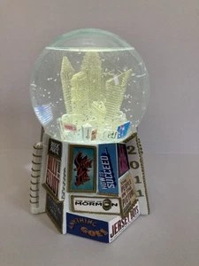 New York City Year 2011 Snow Globe Broadway Cares Music Box Lights Up  Music - Picture 1 of 12