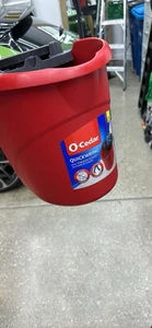 O-Cedar QuickWring Eimer, 2,5 Gallonen Moppeimer mit Presse, Rot - Bild 1 von 3