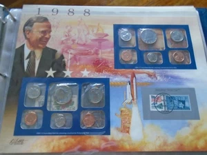 1988 UNCIRCULATED COIN SET FROM 25 YEARS OF U.S. UNCIRCULATED COIN MINT SET - Picture 1 of 5