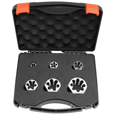 NPT Pipe Die Set 6 Piece Die Set Carbon Steel 1/8"-27 1/4"-18 3/8"-18 1/2"-14... - Image 1 of 4