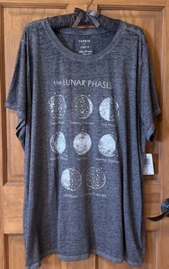 TORRID TEE SHIRT MAGLIETTA MANICA CORTA TOP 4 4X 4XL 26 NUOVA - Foto 1 di 6