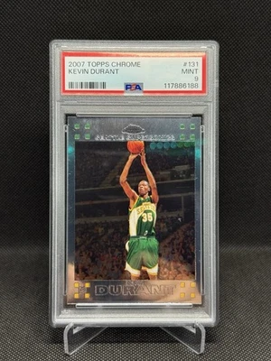 Kevin Durant 2007 Topps cromo radiocontrol novato PSA 9 como nuevo #131 Foto 1 de 2