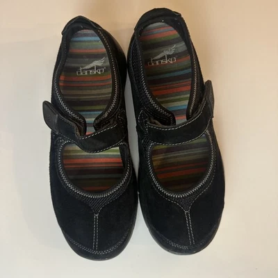 Dansko Womens Size EU 37 US 6.5/7 Black Suede Mary Jane Sneaker Shoe S3 - Image 1 of 4