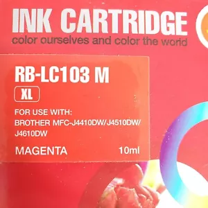 Compatible Brother LC103M XL Magenta Ink Cartridge RB-LC103 M - Foto 1 di 4
