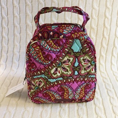 Vera Bradley Lancheira Resort Medalhão Trabalho Escolar Acolchoado Novo com etiquetas MSRP $34 - Imagem 1 de 4