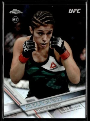 2017 Topps Chrome Refractor Silver UFC Champ RC Alexa Grasso Rookie #85 - Image 1 of 2