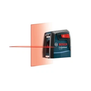 Bosch rot 30 Fuß selbstnivellierend Innenbereich Kreuzlinien Laser Wasserwaage mit Querstrahl - Bild 1 von 9