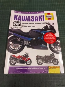 Haynes KAWASAKI ZX600 ZX750 85 to 97 Service & Repair Manual - New - Picture 1 of 3