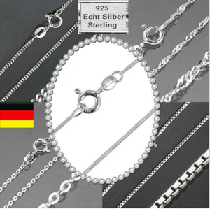 MASSIV 925 STERLINGSILBER SILBERKETTE PANZERKETTE HERREN DAMEN ECHT SCHMUCK NEU - Bild 1 von 35