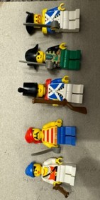 LEGO Pirates: Pirate Minifigures (6251). No Parrot Or Treasure Chest. Fast Ship