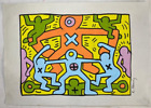 Keith Haring - Drawing and painting on paper - Signed and sealed