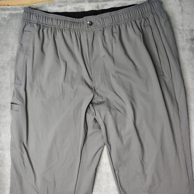 Pantalones deportivos Duluth Trading para hombre 36x34 gris rendimiento cintura elástica XL Foto 1 de 4