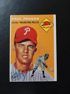 1954 Topps #236 Paul Penson Phillies Free Shipping - Picture 1 of 2