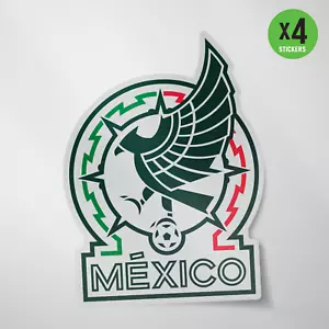 Seleccion Mexico 4 Pack Sticker Vinyl Decal Calcomania Soccer Futbol National - Picture 1 of 4