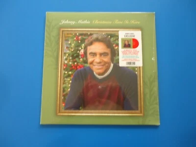 Johnny Mathis Christmas Time is Here LP (2023) NEW Shrink Wrap Tear Red Vinyl - Image 1 of 3