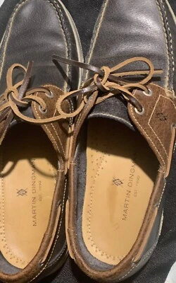 Mocasines Mark Dingman Kennedy Todo Deportivo Barco Cuero Búfalo Talla:10 Foto 1 de 4