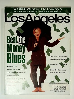 Los Angeles Mag, October 1994, The Money Blues with Ellen DeGeneres -102122JENON - Image 1 of 2