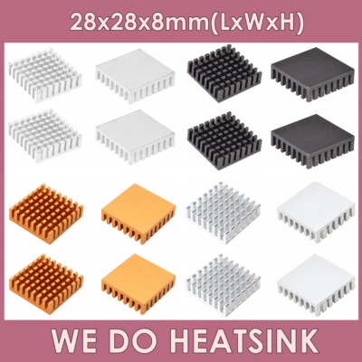28x28x8mm With or Without Tape Electronic Radiators Heatsink for CPU GPU IC Chip - Image 1 of 4