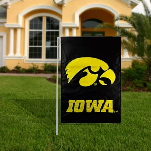 Iowa Hawkeyes NCAA Licensed Decorative House Garden Flag Wall Banner BNIP Cover