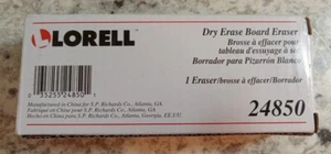 Lot of 2 each Lorell Dry-Erase Board Erasers, Cloth, 2-3/16"x5-3/16"x1-5/16", Bk - Picture 1 of 3