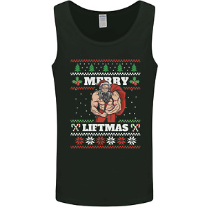 Gym Merry Liftmas Christmas Bodybuilding Mens Vest Tank Top
