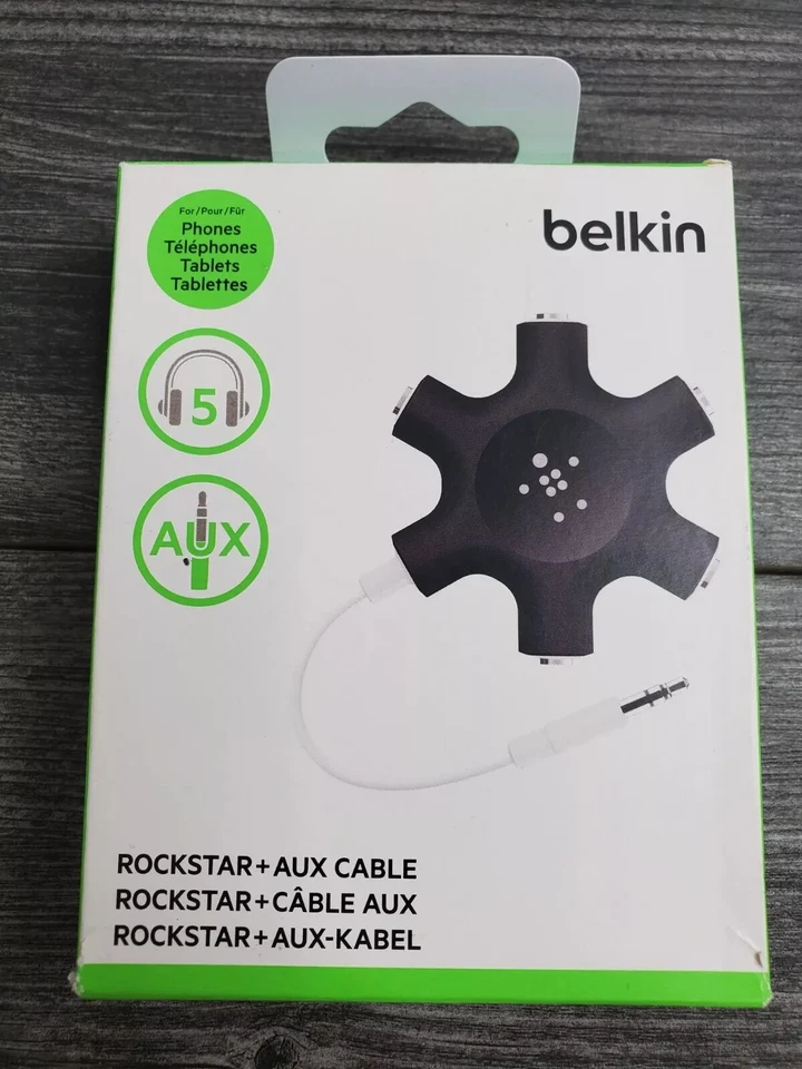 Cable auxiliar Belkin Rockstar negro Foto 1 de 1