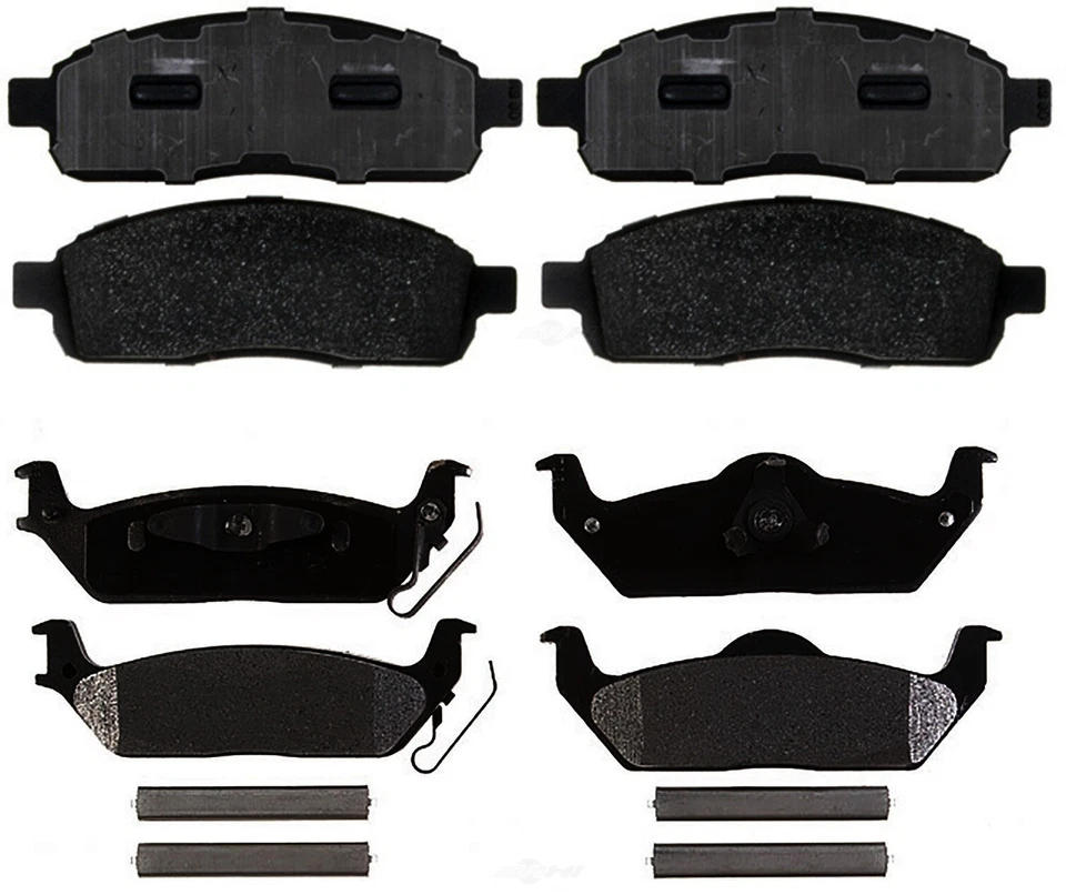 Комплект передних и задних полуметровых тормозных колодок ACDelco для Ford F150 Lincoln Mark LT - Изображение 1 из 1