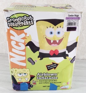Bob Esponja Inflable Halloween Pantalones Cuadrados Vampiro 3' Alto Gema Interior Decoración - Imagen 1 de 5