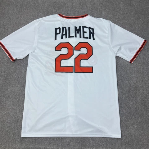 Baltimore Orioles Jersey Mens Extra Large XL Jim Palmer #22 White Button Up SGA Cover