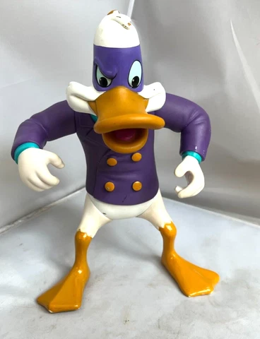 Vtg Disney DarkWing Duck 12” Figure Playmates Toys 1991 No Hat Or Cape Rare Cover