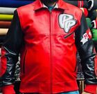 Authentic Pelle Pelle Men's Leather  Jacket Soda Club  Red Black  All Sizes New