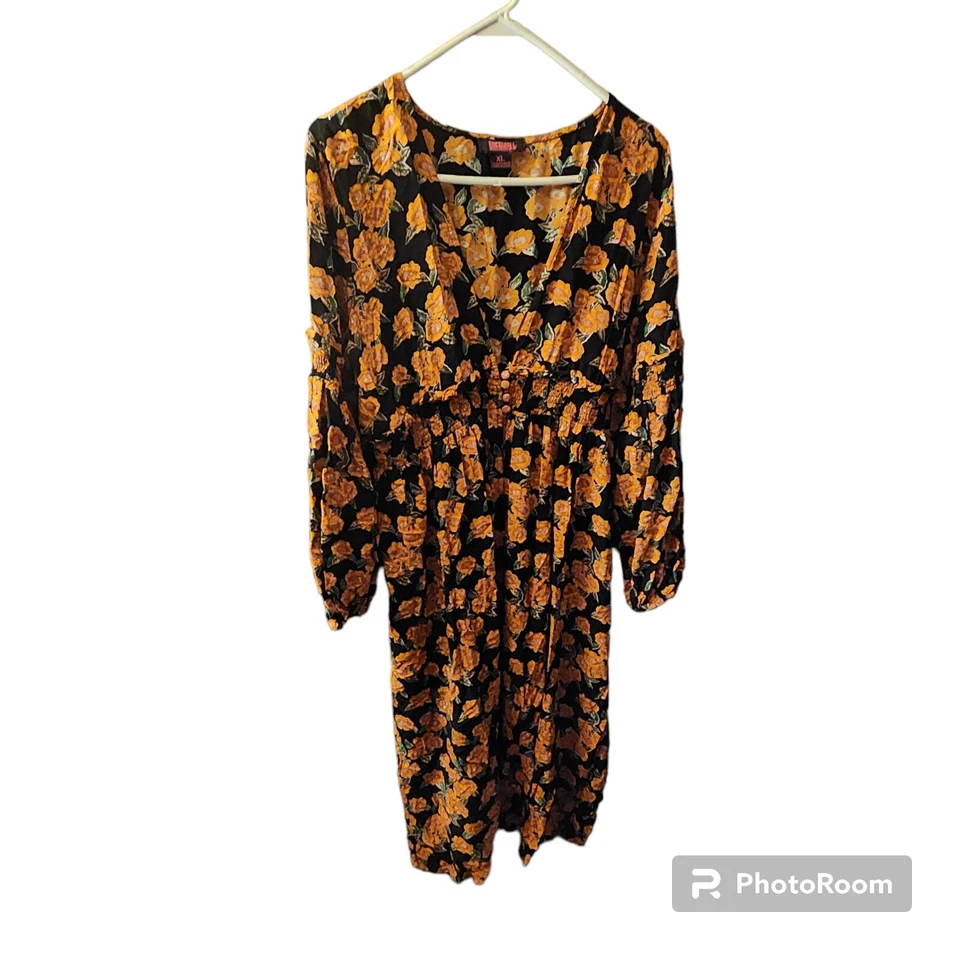 ROCK & ROLL COWGIRL Kimono  sz XL Western FLORAL - Image 1 of 4