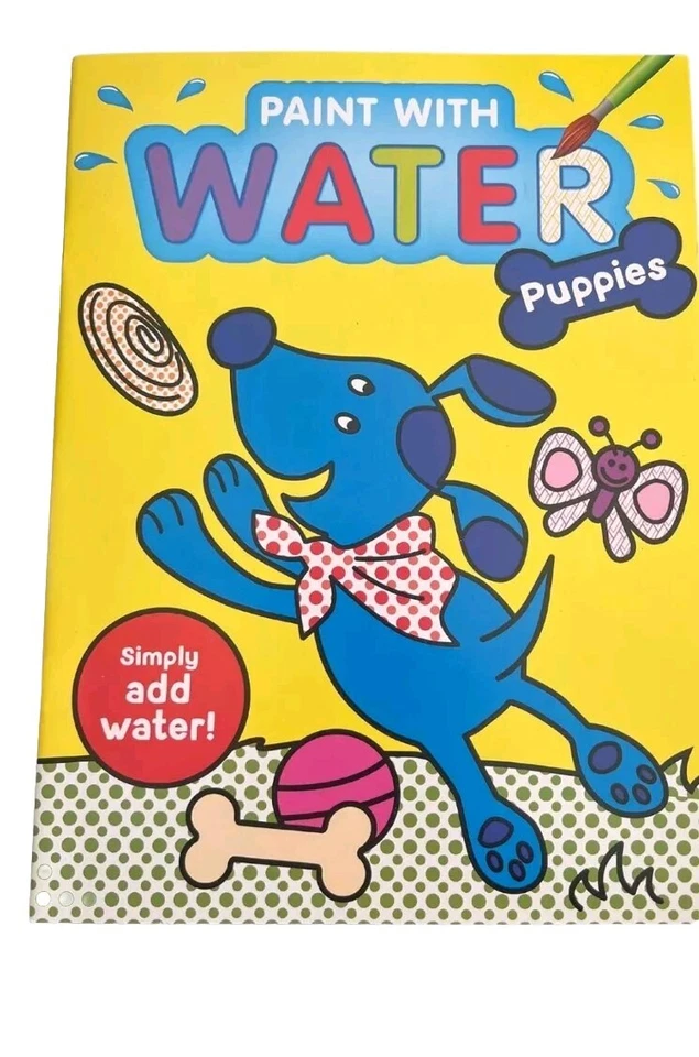 Paint With Water 6 Coloring Book Hello Kitty Fairy Animals Robots Sea Set 2