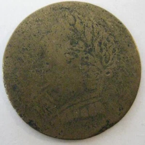 Ficha de Canadá 1820 token busto y arpa moneda de latón rotación delgada G #6 - Imagen 1 de 2
