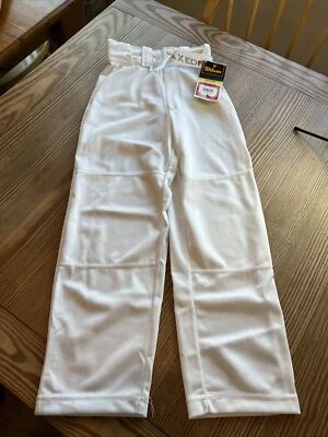 NUEVO Pantalones de béisbol Wilson Youth extra pequeños calce relajado poliéster todos blancos XS Foto 1 de 4