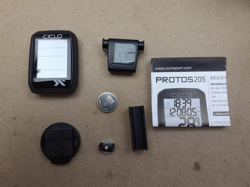 CICLO PROTOS 205 drahtloser Fahrradcomputer, mit 5 Funktionen, I02523 - Bild 1 von 1