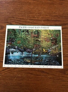 Scott # 3378 - US Souvenir Sheet Of 10 - Pacific Coast Rain Forest - MNH - 2000 - Picture 1 of 5