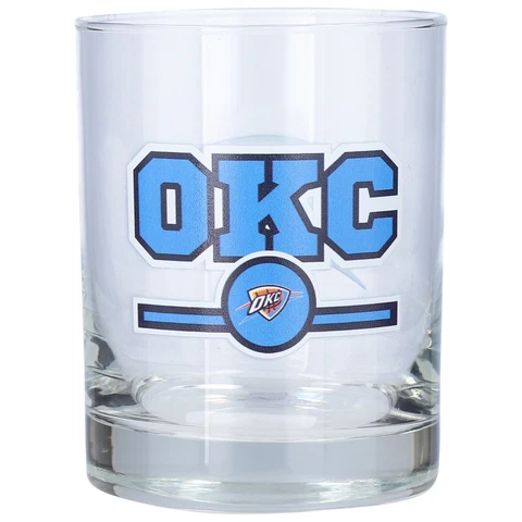 Oklahoma City Thunder Letterman 14oz. Rocks Glass Cover