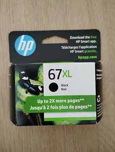 HP 67XL High Yield Black Original Ink Cartridge ~240 pages NEW SEALED SHIPS FAST - Afbeelding 1 van 4