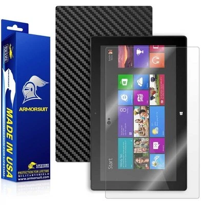 ArmorSuit Microsoft Pro 4 Screen Protector + Black Carbon Skin Protector USA - Image 1 of 4