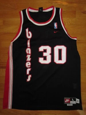 Nike RASHEED WALLACE No. 30 PORTLAND TRAILBLAZERS (Size LG) Basketball Jersey - Image 1 of 4