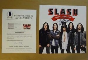 Autographed SLASH Feat Miles Kennedy Signed Album Flat Photo BECKETT COA LOA BAS - Picture 1 of 10