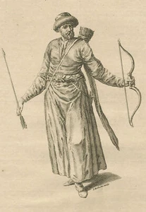 KRIMTATAR - historische Trachtendarstellung - Kupferstich um 1750 - Picture 1 of 2