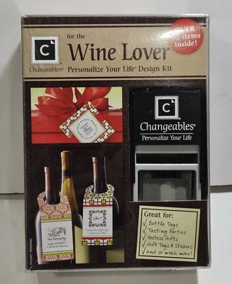 Wine Lover Design Kit 50 Items Tags Stickers, Craft Kit By Three Designing Women - Image 1 of 4