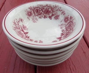 BERKSHIRE STERLING CHINA WHITE FLORAL LOT OF 6 SMALL BOWLS - Picture 1 of 6