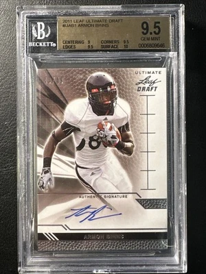 2011 Leaf Ultimate Armon Binns BGS 9.5 RC Auto #UAB1 /49 - Image 1 of 4