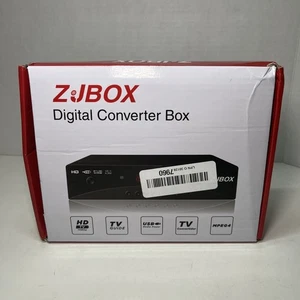 ZJBOX Digital TV Converter Box, ATSC Cabal Box for Analog HDTV Live 1080P HDMI - Picture 1 of 4