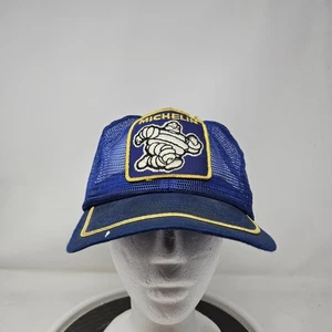 De colección Michelin Sombrero Gorra Snap Back Malla Azul Camionero Parche Hombres Carreras Años 80 - Imagen 1 de 7