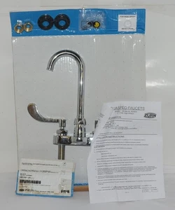 Grifo de montaje en cubierta Zurn Z812A4XL AquaSpec 4" centros cromo cuello de cisne - Imagen 1 de 5